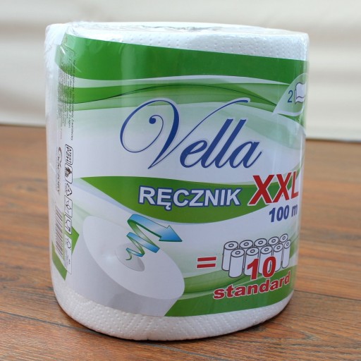 Vella PAPIEROVÁ UTERÁK 1 rolka ČISTENIE BIELEJ CELULÓZY prvej kvality