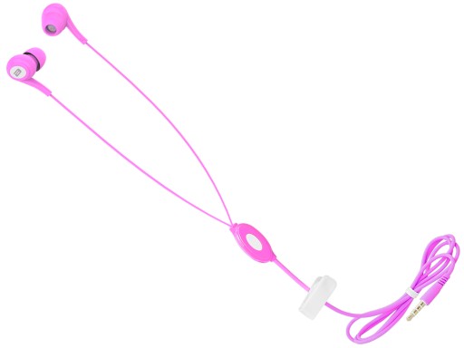 SLÚCHADLÁ DO UŠÍ S KÁBELOVÝM KLIPOM NA MIKROFÓN 3,5 MM BASOVÉ TLAČIDLO