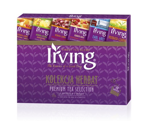 Čaj IRVING krabička na čaj, zloženie 6 príchutí, 30 ks