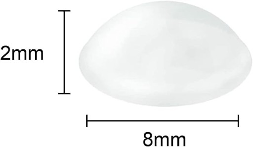 SAMOLEPIACIE SILIKÓNOVÉ NÁRAZNÍKY 8 X 2 MM 50 ks