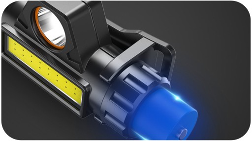 COB HLAVNÁ LAMPA 4v1 HLAVNÁ LAMPA S MAGNETOM