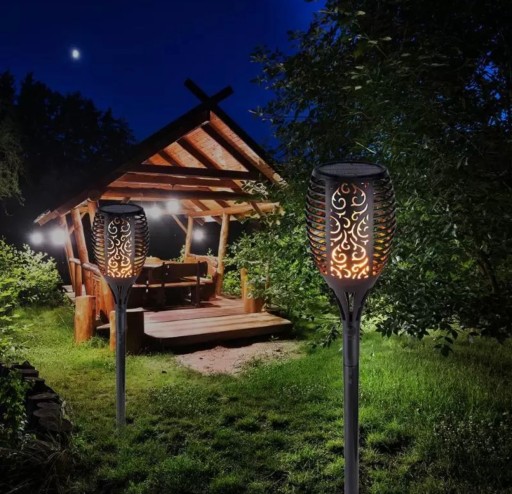 SOLAR TORCH LAMP EFEKT PLAMEŇA plameň