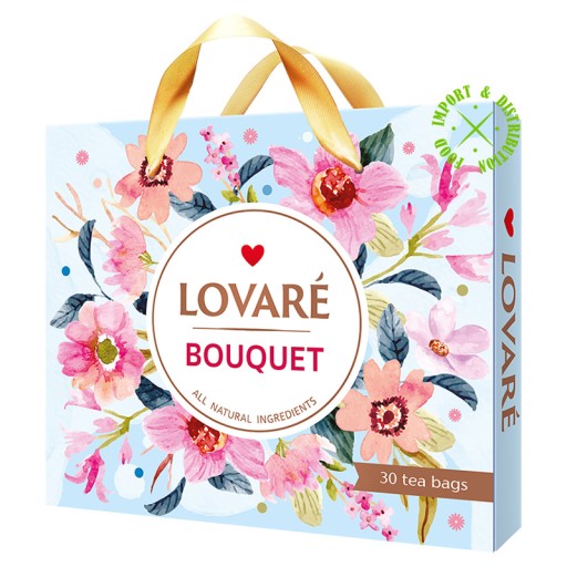 Lovare čaj Bouquet Set Spring perfektný darček 6 príchutí 30 vrecúšok