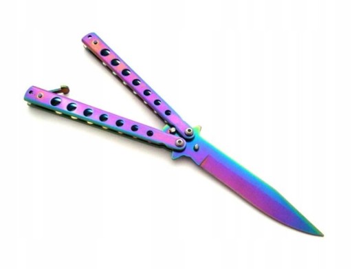 Tréningový nôž BALISONG RAINBOW