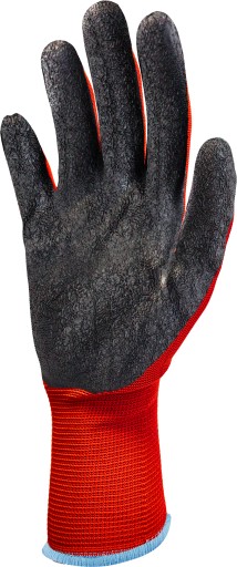 12 párov pevných PRACOVNÝCH RUKAVIC ČERVENÉ LATEXOVÉ OCHRANNÉ RUKAVICE veľkosť L - 9