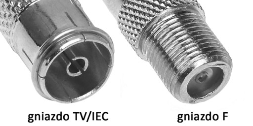 RF TV/gn-F/gn 75Ohm anténny adaptér