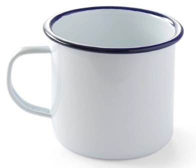 KOVOVÝ SMALTOVANÝ HRNČEK MALÝ 150 ML ESPRESSO