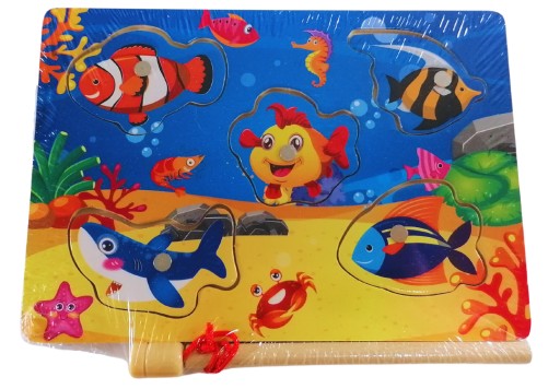Arkádová HRA FISH ROD PUZZLE magnet
