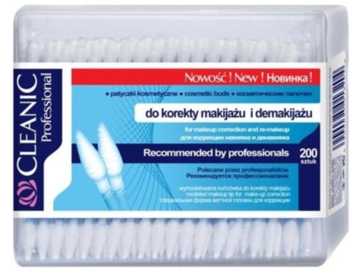 CLEANIC Kozmetické tyčinky vo fólii 160 ks