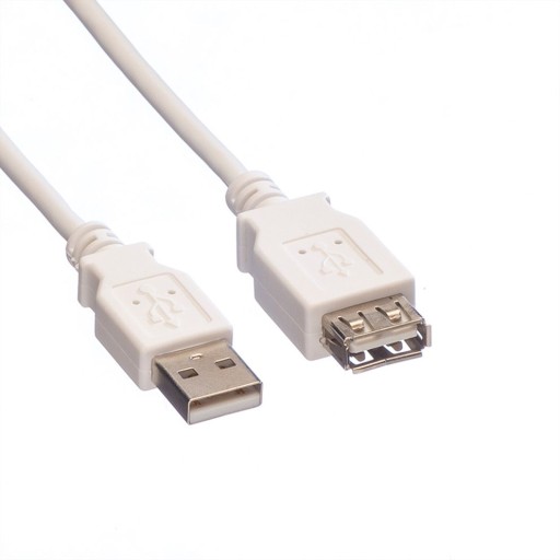 Predlžovací kábel USB 2.0 A-A, M/F 3m 480 Mbit/s