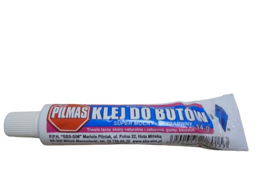 ŠPECIALIZOVANÉ LEPIDLO NA OBUV, SUPER SILNÉ, BEZBEŽNÉ, 14g