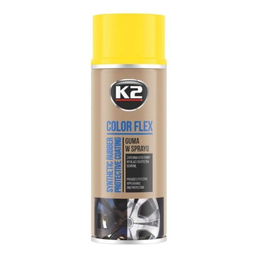 K2 L343ZO COLOR FLEX GUMA SPREJ - ŽLTÁ Syntetika