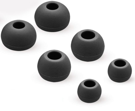 YIVO GUMOVÉ VLOŽKY SILIKÓNOVÉ GUMOVÉ KRYTY PRE SLÚCHADLÁ 4MM
