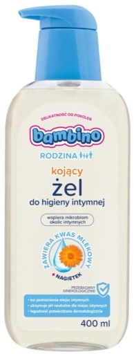 Bambino upokojujúci gél na intímnu hygienu, nechtík, 400 ml