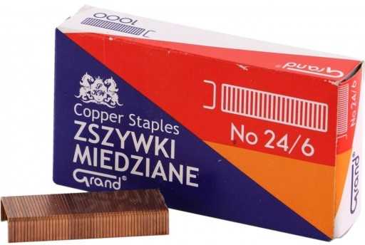 Medené sponky Grand 24/6 1000ks x2