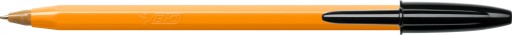 BIC ORANŽOVÉ ORIGINÁLNE guľôčkové pero FINE, 0,8 mm ČIERNA x 10
