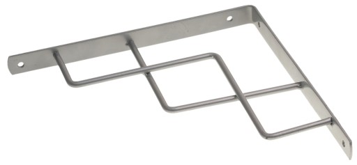 PODPORKA POLICE OCELOVÁ DEKORATÍVNA CIKCAK 250x250mm