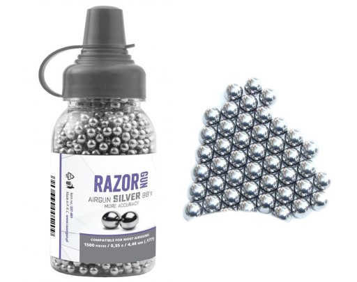 BB SHOT 4,46 mm sférický RAZORGUN SILVER 1500PCS