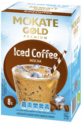 Ľadová káva Mocha s príchuťou čokolády 8x15g Mokate