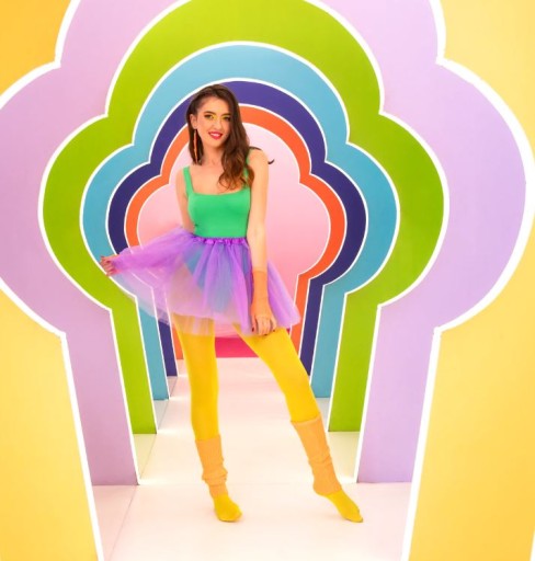 NÁHRIEVAČKY NA NOHY ORANŽOVÉ DISCO GAITÁŽE 80. roky 35 cm 2ks
