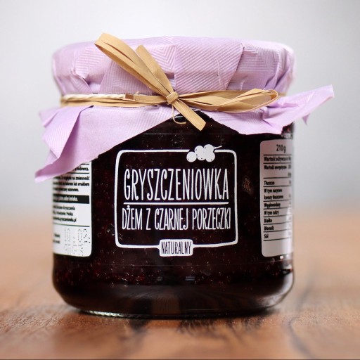 Džem z čiernych ríbezlí 210 g Gryszczeniówka