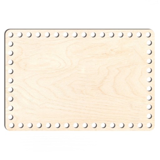 drevený základný košík dno 19x28cm obdĺžniková preglejka
