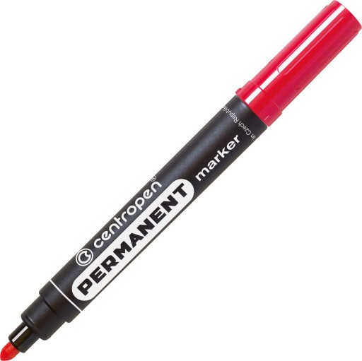 Permanentný popisovač Centropen 2,5 mm červený