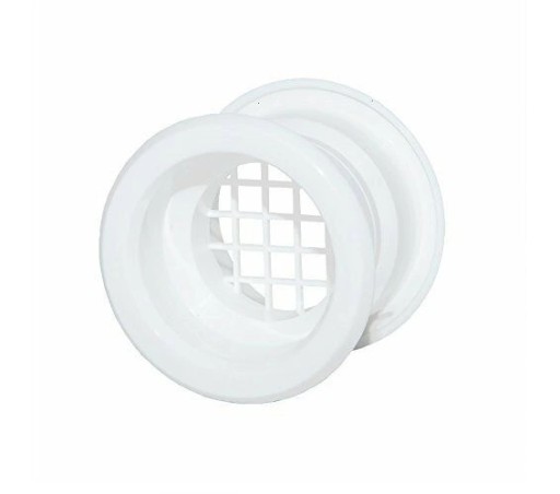 VENTILAČNÁ OBJÍMKA, BIELA RUKÁVKA DVERÍ, MRIEŽKA