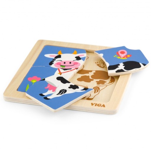 VIGA Handy Drevené puzzle Fudge