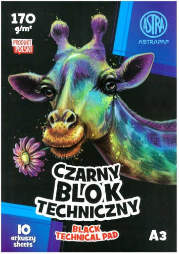 Technický BLOK A3 ASTRA 170g/10 ČIERNA