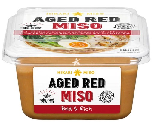 Hikari Japanese Red Miso Paste Ageed Red Miso Dark For Miso Soup 300g