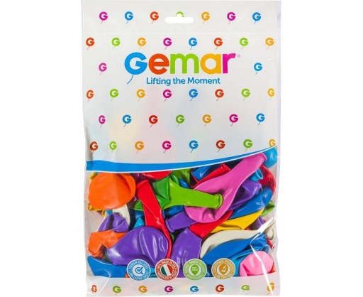 Gemar Mix pastelové balóny A80 21cm 100 kusov