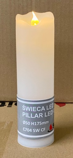 LED sviečka 17,5 cm / 5 cm Subito plameňový efekt