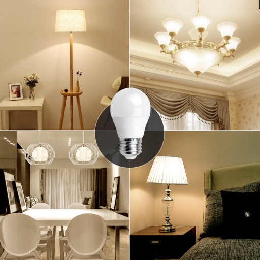 E27 LED G45 žiarovka 45mm guľa 6W malá 510Lm NEUTRÁLNA biela 4000K NW