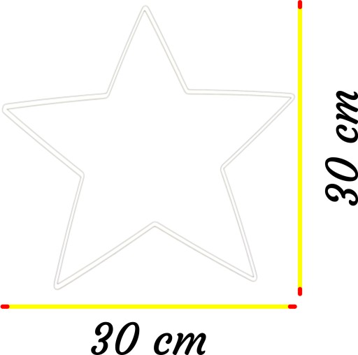 Kovová obruč STAR na lapače snov, základňa 30 cm