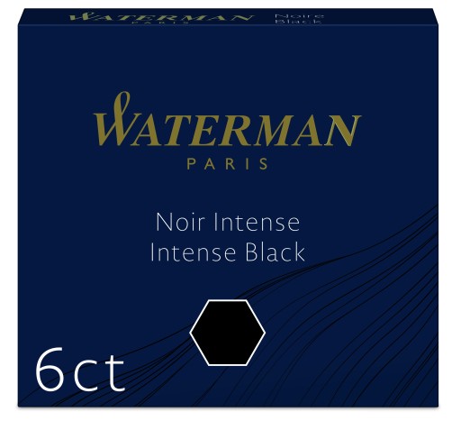 Náplne do plniaceho pera WATERMAN, KRÁTKE, ČIERNA