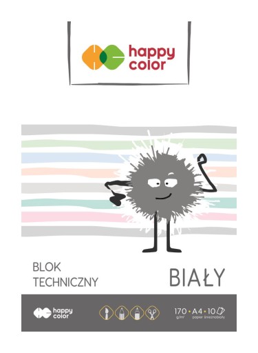 Technický blok A4/10 biely 170g Happy Color