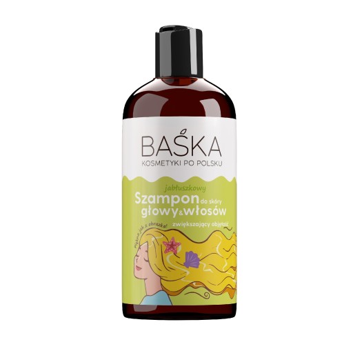 BAŚKA Jablkový šampón na vlasy, objem 500 ml