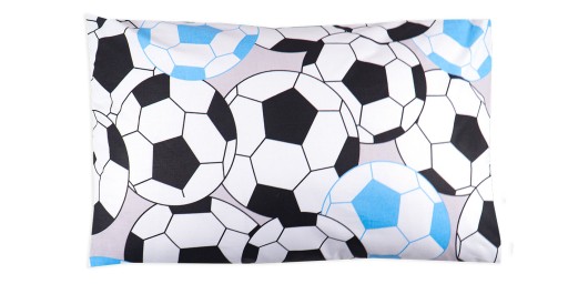 Obliečka na vankúšik 40x60 cm pre dieťa s futbalovými loptičkami