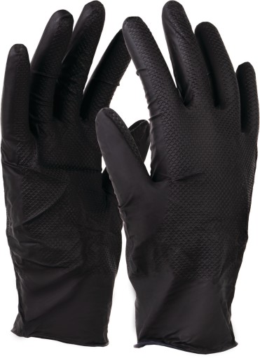 NITRAX GRIP ČIERNE RUKAVICE 9