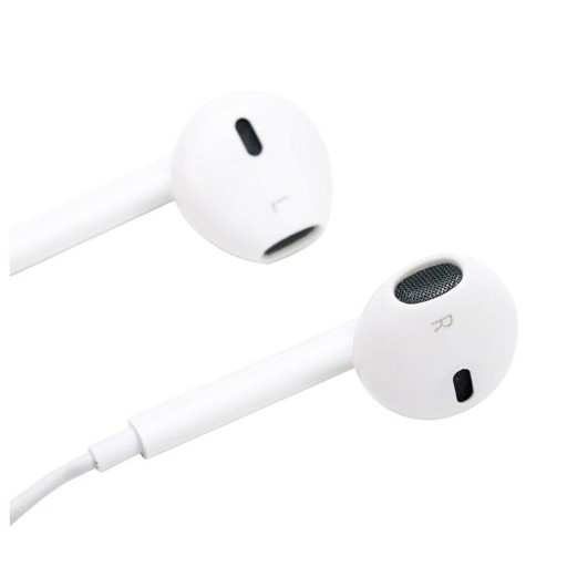 BIELE SLÚCHADLÁ DO UŠÍ USB-C USB TYP C