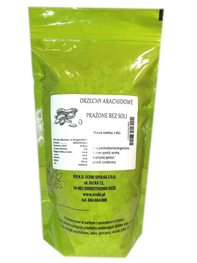 Arašidy RAŠIDOVÉ BEZ SOLI 1kg