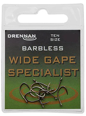 Háčiky bez protihrotu Drennan Barbless Wide Gape Specialist - veľ 12