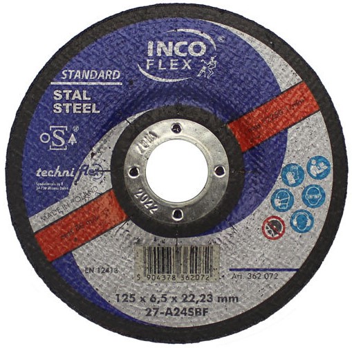 KOVOVÉ REZNÉ KOTOUČE T27 INCO FLEX 125 x 6,5
