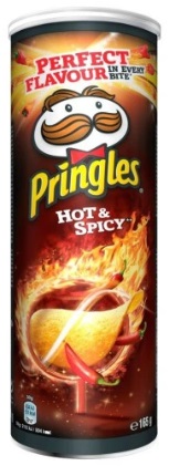 1x165g PRINGLES pikantné lupienky