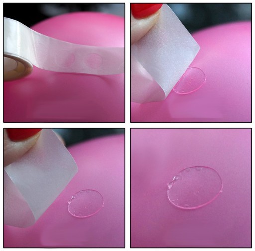 GLUE DOTS páska na balóny v rolke, 100 ks, priehľadná
