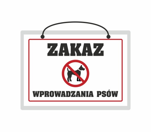 Laminovaný nápis ZÁKAZ PESOV POVOLENÝ -A5