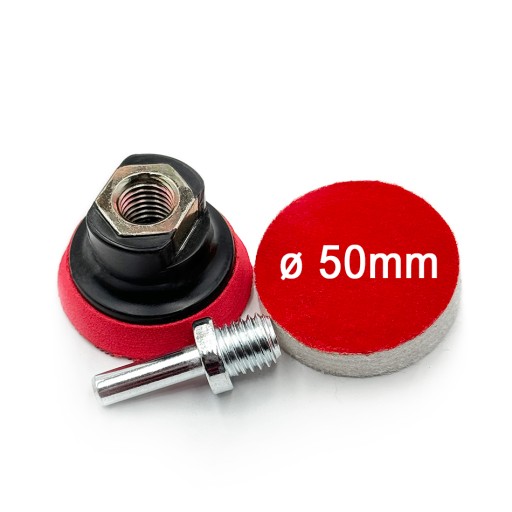 Leštiaca sada ATTICTION DISC SO VELCRO 50mm M14 + PIN + PLST