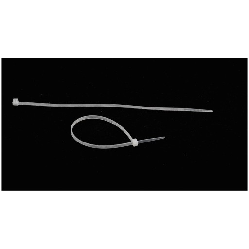 Sťahovacie pásky 3,6x200mm Biele 100 ks