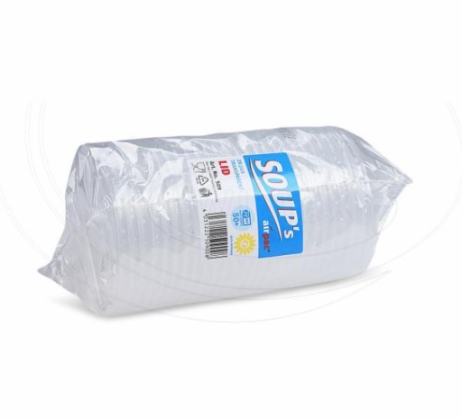 Veko na polievkové nádoby AIRPACK, 25 kusov